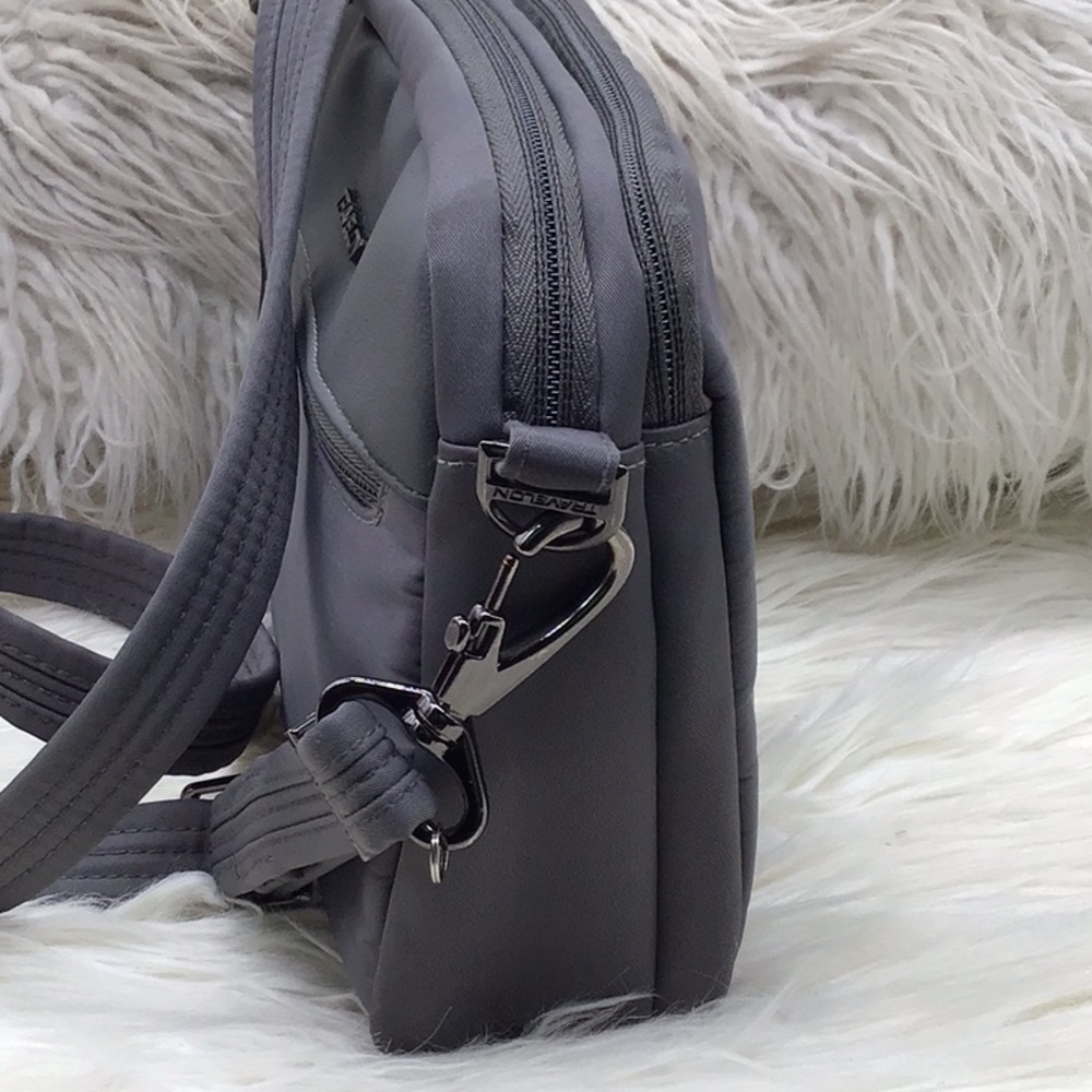 Travelon Gray Messenger Bag - Picture 4 of 13